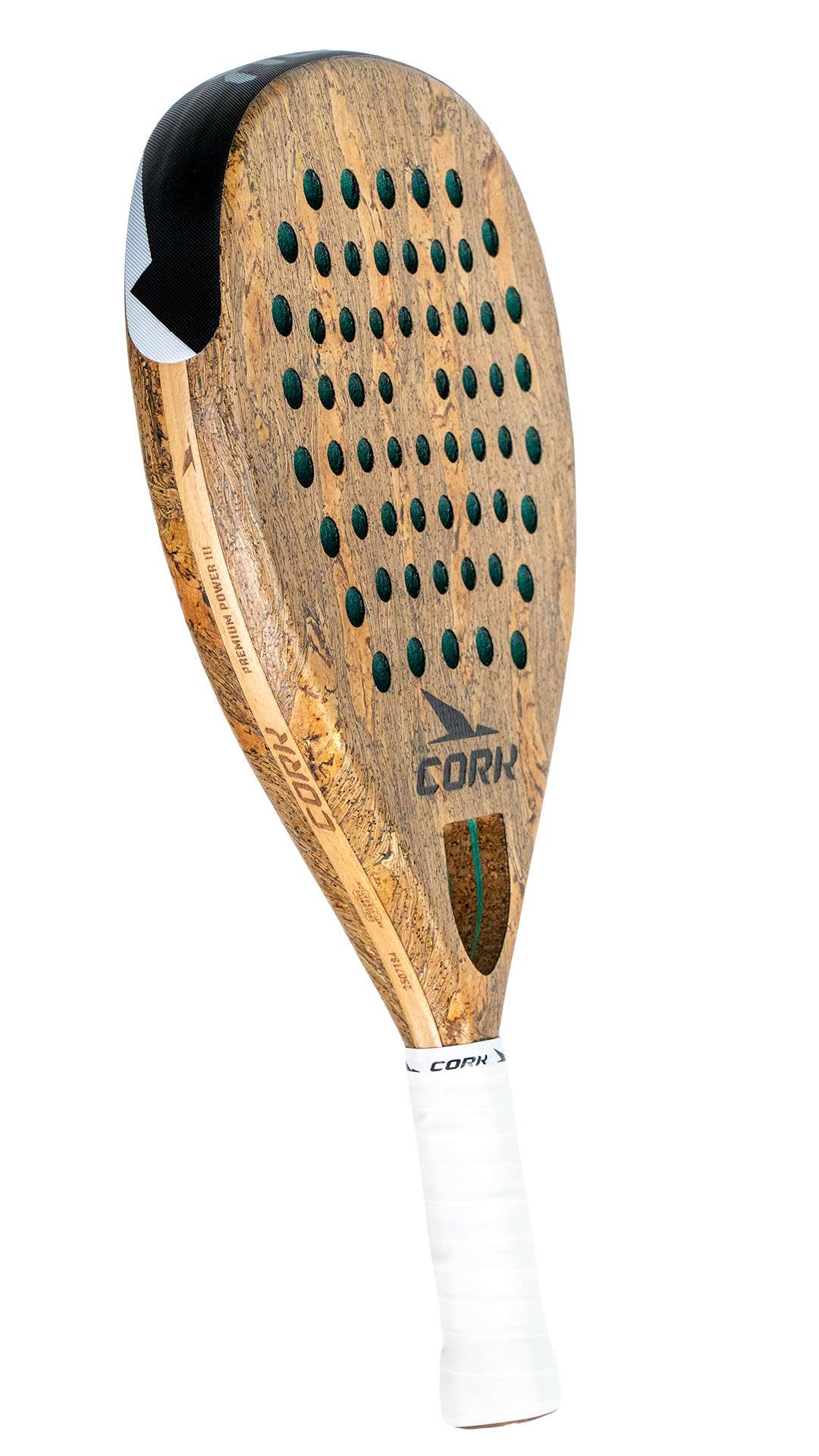 Cork Padel Racket Premium Power III + FREE Thermobag