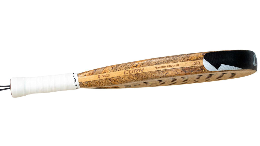 Cork Padel Racket Premium Power III + FREE Thermobag
